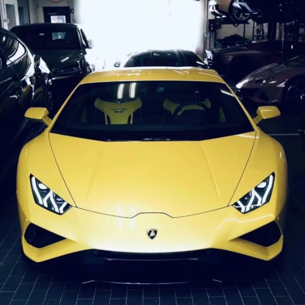 Lemon Color Car Macaron Yellow Lemon Car Vinyl Wrap
