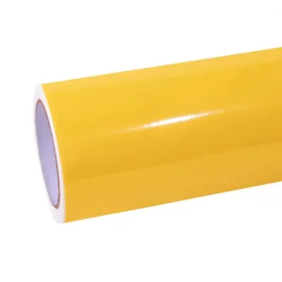 Macaron Yellow Lemon Car Vinyl Wrap 01