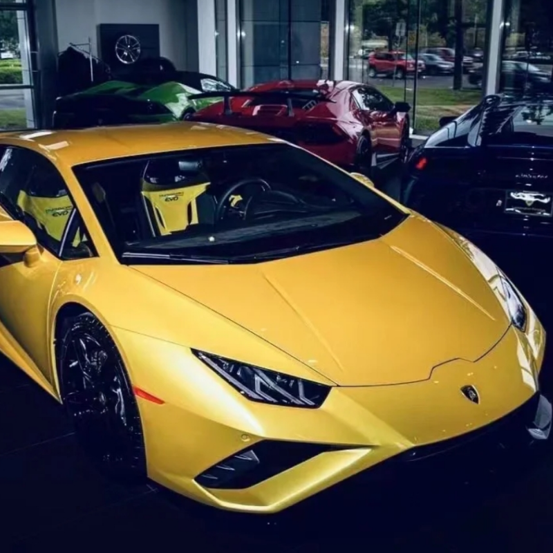 Macaron Yellow Lemon Car Vinyl Wrap