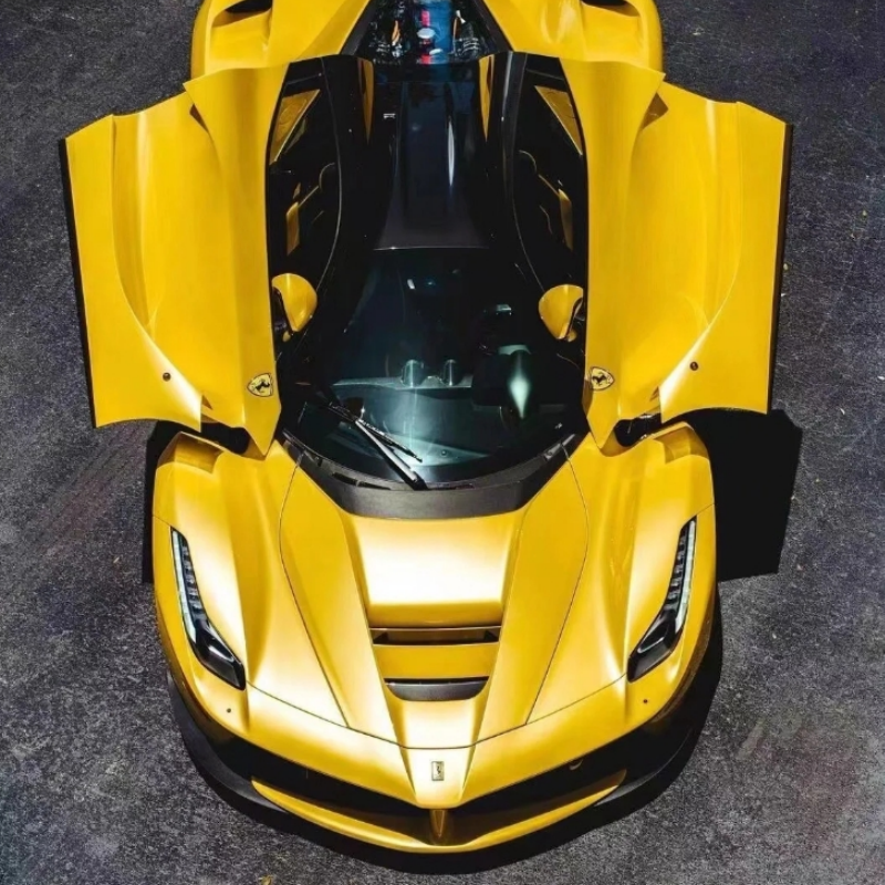 Macaron Yellow Lemon Car Vinyl Wrap