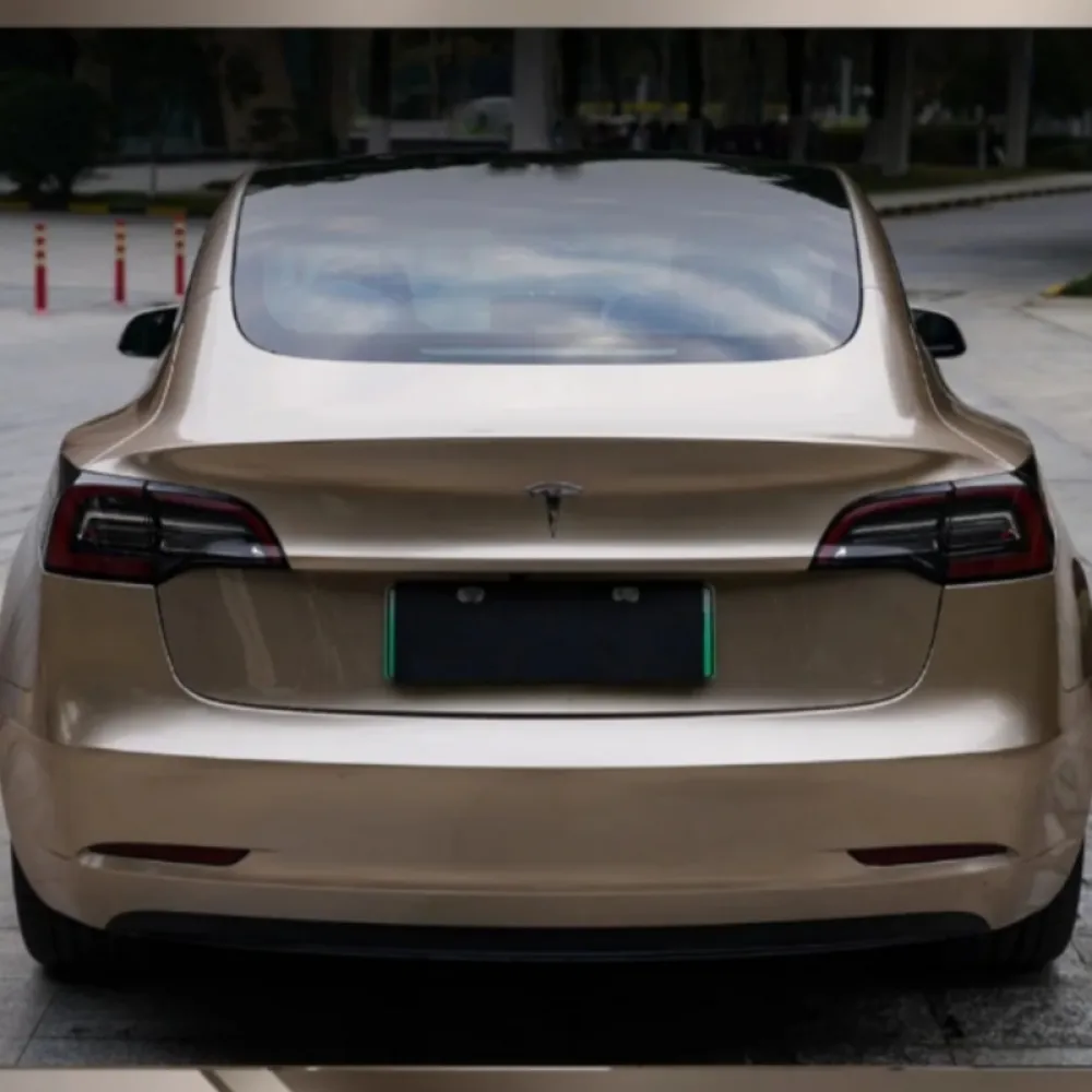 Metal Champaign Dark Gold Car Vinyl Wrap