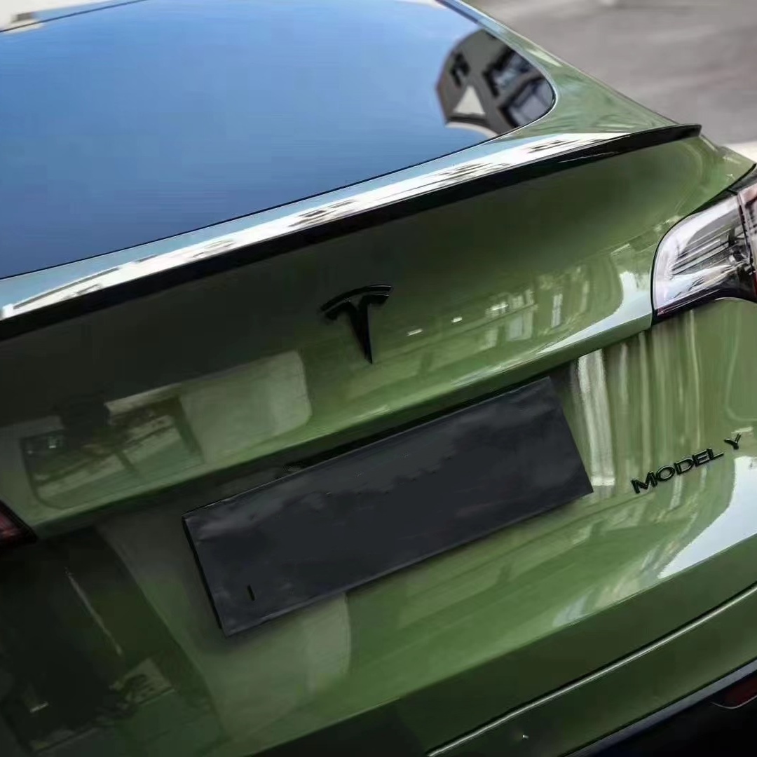 Tesla Gloss Racing Green Car Vinyl Wrap