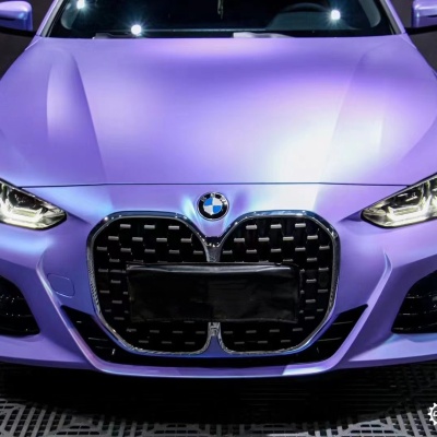 BMW Gloss Ceramics Lavender Blue Car Vinyl Wrap 02