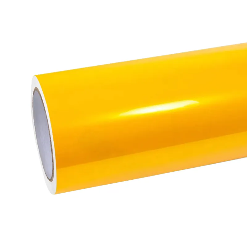 NIO Gloss PET Metal Paint Yellow Car Vinyl Wrap