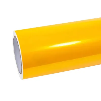 NIO Gloss PET Metal Paint Yellow Car Vinyl Wrap 01