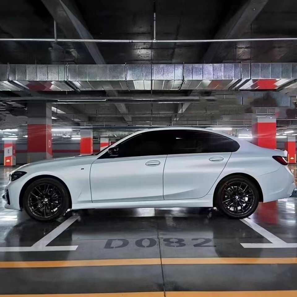 BMW Ultimate Flat Bluish White Car Vinyl Wrap