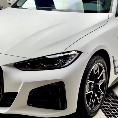 BMW Ultimate Flat Stone Grey Car Vinyl Wrap 02