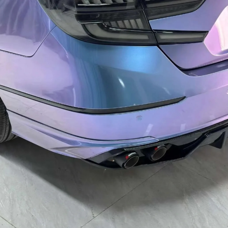 Fantasy Metallic Gray Purple Car Vinyl Wrap