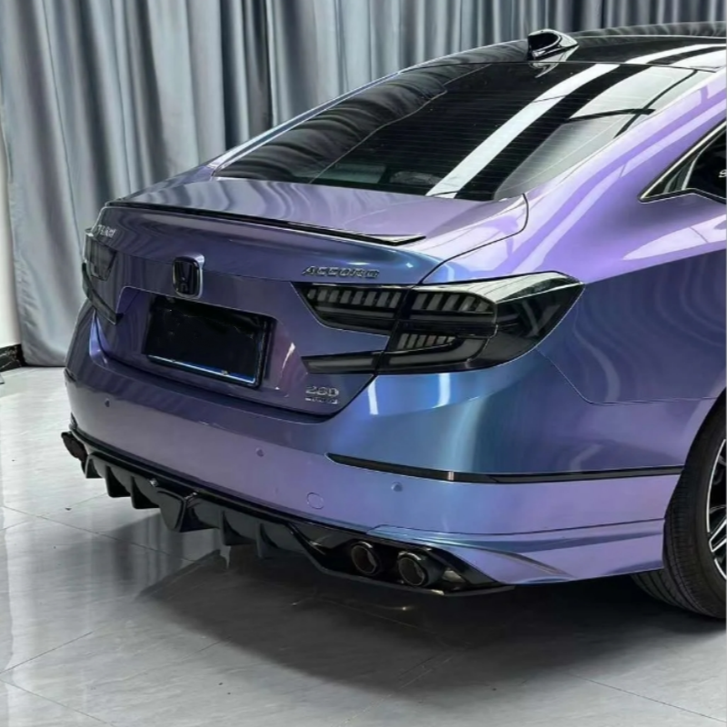 Fantasy Metallic Gray Purple Car Vinyl Wrap