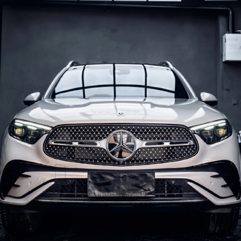 Glossy Brilliant Silver Car Vinyl Wrap