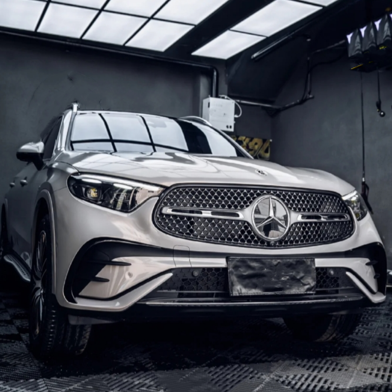 Glossy Brilliant Silver Car Vinyl Wrap