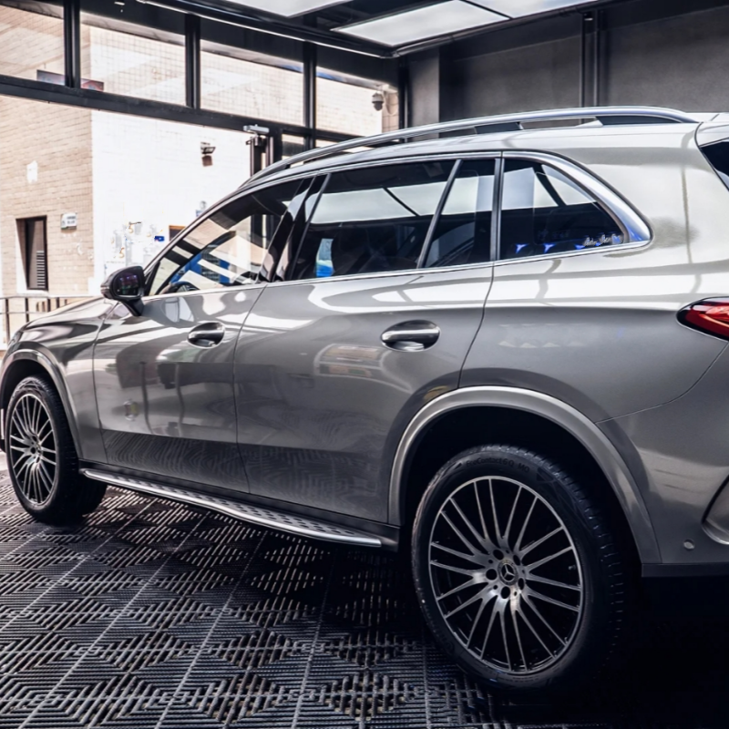 Glossy Brilliant Silver Car Vinyl Wrap