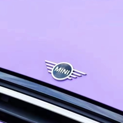 BMW MINI Ultimate Flat Lavender Purple Car Vinyl Wrap 02