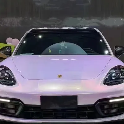 Peach Fresh Powder Car Vinyl Wrap 02