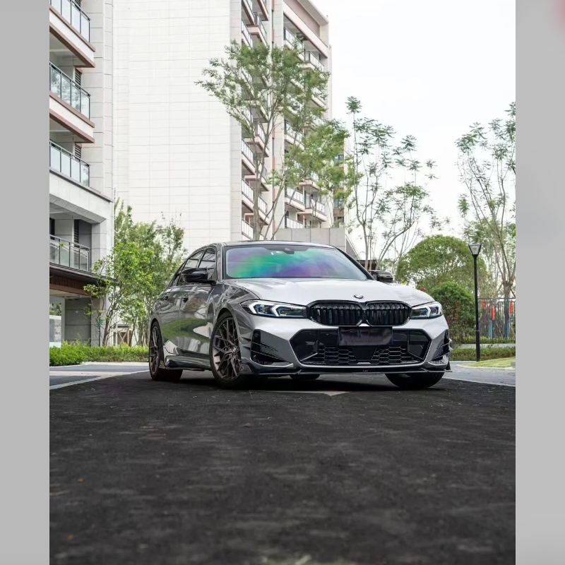 PET Skyscraper Gray Car Vinyl Wrap