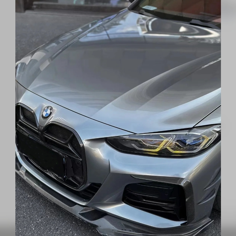 PET Skyscraper Gray Car Vinyl Wrap