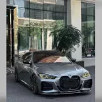 PET Skyscraper Gray Car Vinyl Wrap