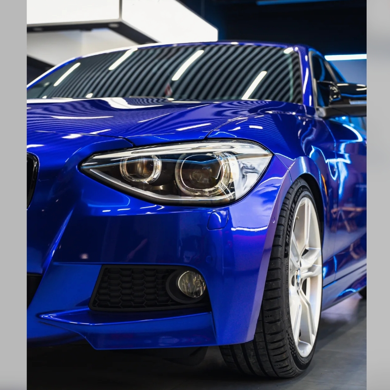 Gloss Metal Paint Blueberry Car Vinyl Wrap