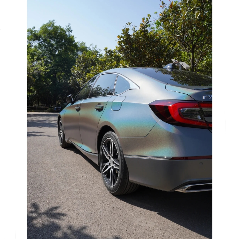 Matte Laser Grey Car Vinyl Wrap