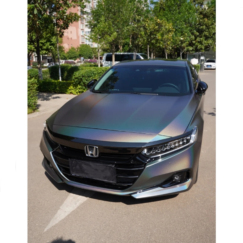 Matte Laser Grey Car Vinyl Wrap