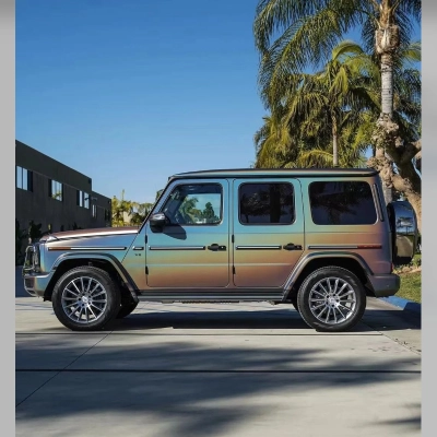 Matte Laser Grey Car Vinyl Wrap 02