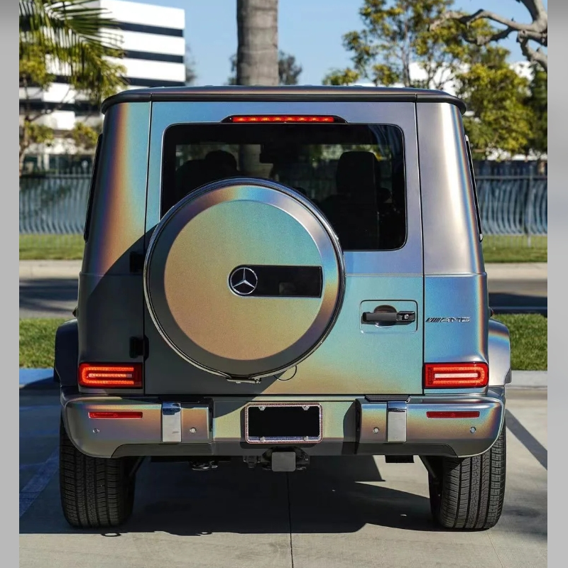 Matte Laser Grey Car Vinyl Wrap