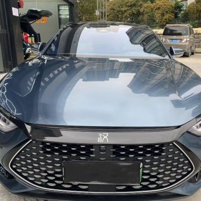 BYD Tesla Gloss TPU Byron Bay Blue Car Vinyl Wrap 02