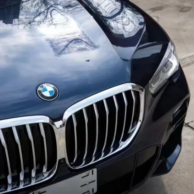 BMW Gloss PET Sapphire Blue Car Vinyl Wrap 02