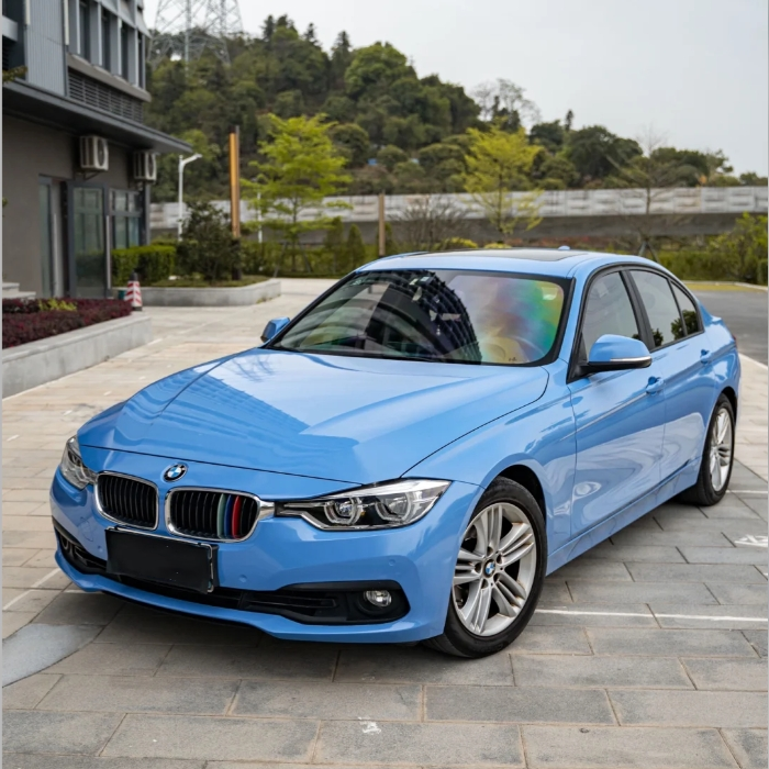 Glossy Crystal Abudhabi Blue Car Vinyl Wrap