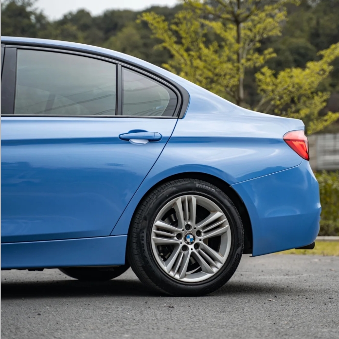 Glossy Crystal Abudhabi Blue Car Vinyl Wrap