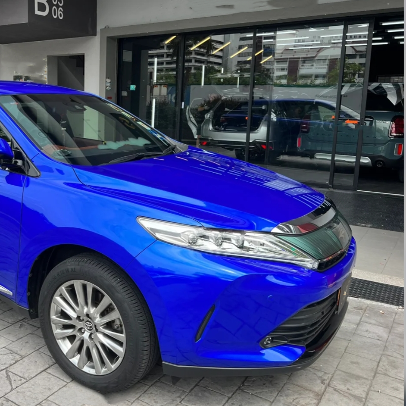 Metal Paint Deep Blue Car Vinyl Wrap