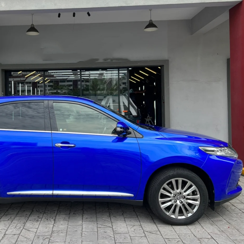 Metal Paint Deep Blue Car Vinyl Wrap