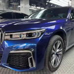 Porsche BMW Gloss PET Gentian Blue Car Vinyl Wrap