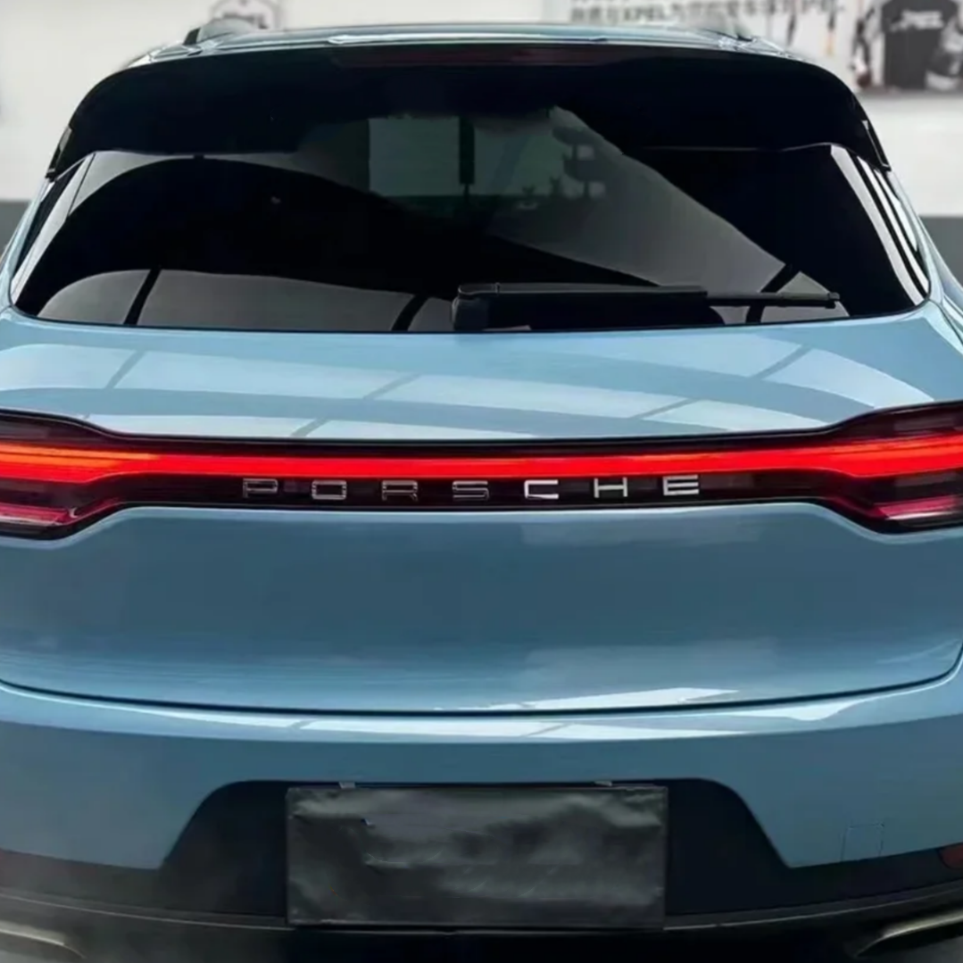 PET Porsche Bentley Gloss Ice Blue Car Vinyl Wrap