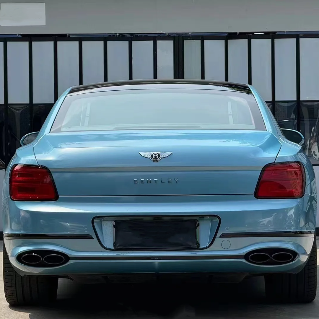 PET Porsche Bentley Gloss Ice Blue Car Vinyl Wrap