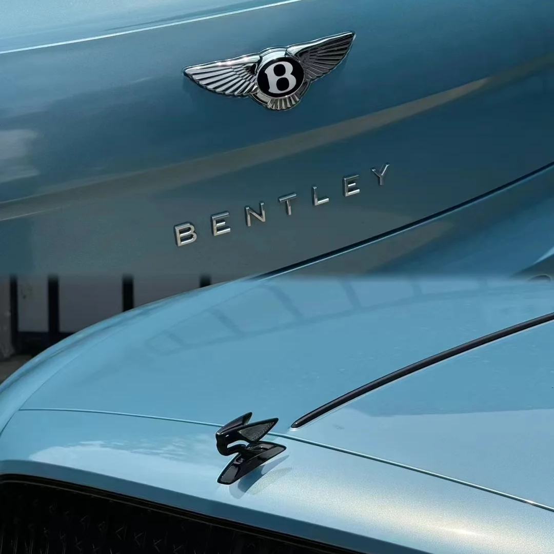 PET Porsche Bentley Gloss Ice Blue Car Vinyl Wrap