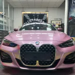 Porsche BMW Tesla  Benz Gloss PET Bentley Passion Pink Car Vinyl Wrap