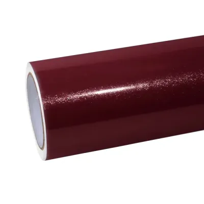 Tesla Gloss PET Cherry Red Car Vinyl Wrap 01