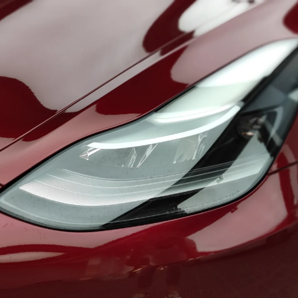 Tesla Gloss PET Cherry Red Car Vinyl Wrap