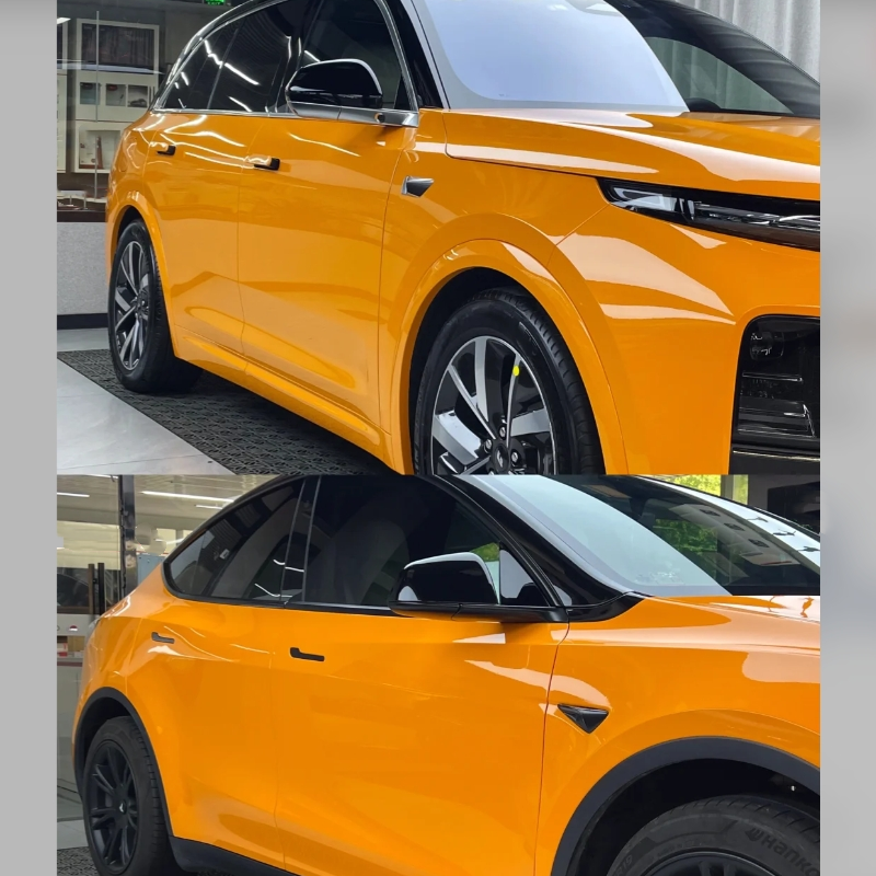 McLaren Orange Car Vinyl Wrap