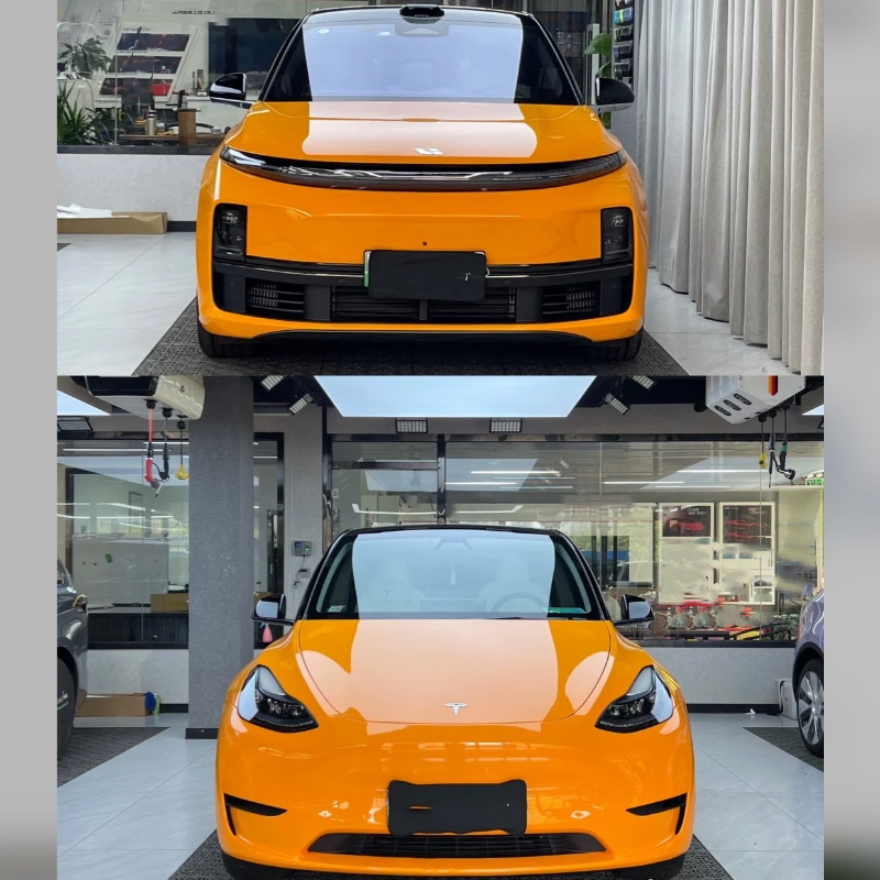 McLaren Orange Car Vinyl Wrap