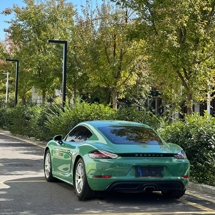 Porsche Weng Green Car Vinyl Wrap