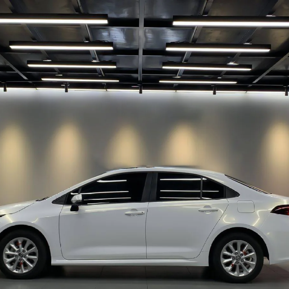 Toyota Gloss PET Diamond Gold White Car Vinyl Wrap