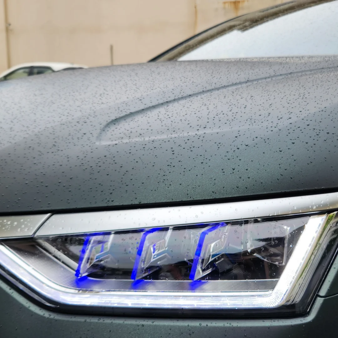 BYD Matte Diamond Black Green Car Vinyl Wrap