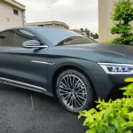 BYD Matte Diamond Black Green Car Vinyl Wrap