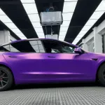 Benz Matte Diamond Purple Gold Car Vinyl Wrap