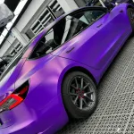 Benz Matte Diamond Purple Gold Car Vinyl Wrap
