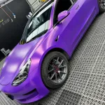 Benz Matte Diamond Purple Gold Car Vinyl Wrap