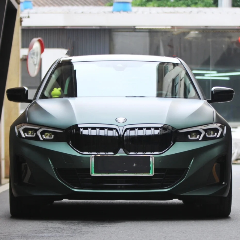 Ultra-Matte Emerald Green Car Vinyl Wrap