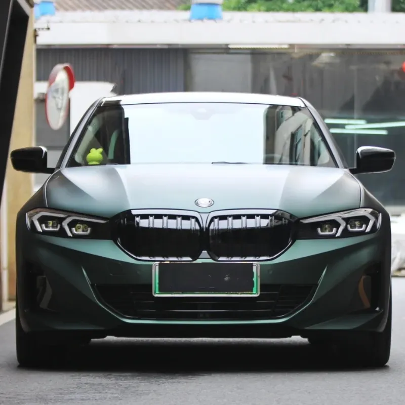 Ultra-Matte Emerald Green Car Vinyl Wrap